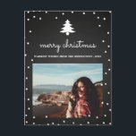 Vintages Chalkboard Frohe Weihnachten | Tree-Foto<br><div class="desc">Vintages Chalkboard Frohe Weihnachten | Tree-Foto</div>