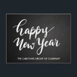 Vintages Chalkboard-Frohes New Year Script Corpora Feiertagspostkarte<br><div class="desc">Vintages Chalkboard-Frohes New Year Script Corporate</div>