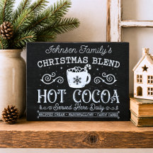 Vintages Chalkboard Heiße Kakao