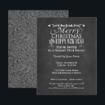 Vintages Chalkboard Holiday Open House Einladung<br><div class="desc">Frohe Weihnachten und Glück ins neue Jahr laden mit einem traditionellen Look ein.</div>