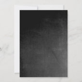 Vintages Chalkboard Pink Gray Wedding Einladung (Rückseite)