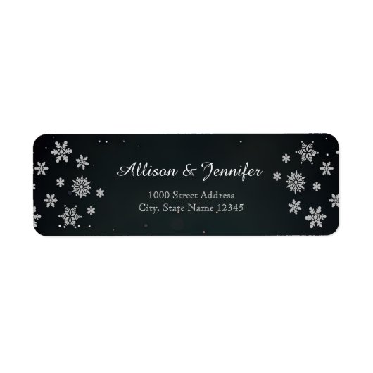 Vintages Chalkboard Snowflakes-URLAUB (Vorne)