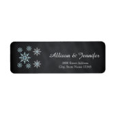Vintages Chalkboard Snowflakes-URLAUB (Vorne)
