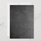 Vintages Chalkboard Viktorianische Einladung zur H (Rückseite)