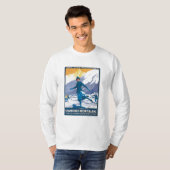 Vintages Chamonix der Montblanc T-Shirt (Vorne ganz)