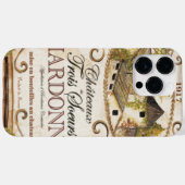 Vintages Chardonnay Case-Mate iPhone Hülle (Rückseite (Horizontal))