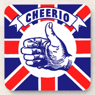 Vintages Cheerio Getränkeuntersetzer