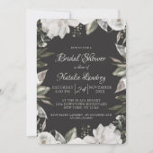 Vintages Cherish White Floral Wedding Brautparty Einladung (Vorderseite)