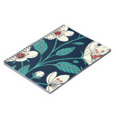 Vintages Cherry Blossom Nahtloses Muster - elegant Notizblock (Linke Seite)