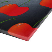 Vintages Cherry-Glasschneidbrett Schneidebrett (Ecke)