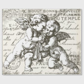 Vintages Cherub-Wrapping-Papier Geschenkpapier (Flach)