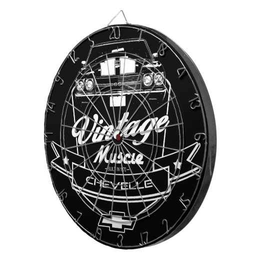 Vintages Chevelle Dartscheibe (Vorderseite rechts)