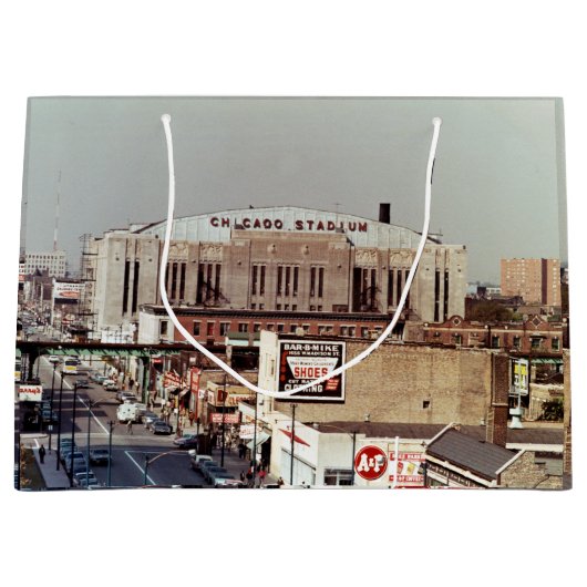Vintages Chicago Stadium Rock Konzerthaus 1968 Große Geschenktüte (Vorderseite)