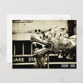 Vintages Chinatown, Dragon Dances / London Postkarte (Vorne/Hinten)