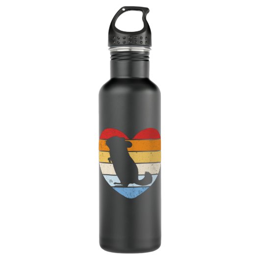 Vintages Chinchilla Edelstahlflasche (Vorderseite)