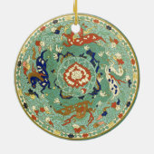 Vintages chinesisches Design Keramikornament (Hinten)