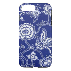 Vintages Chinesisches Indigo Batik Case-Mate iPhone Hülle