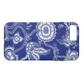 Vintages Chinesisches Indigo Batik Case-Mate iPhone Hülle (Rückseite (Horizontal))