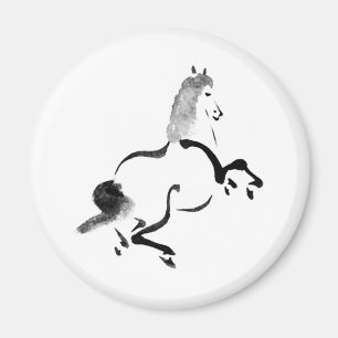Vintages Chinesisches Pferd Magnet