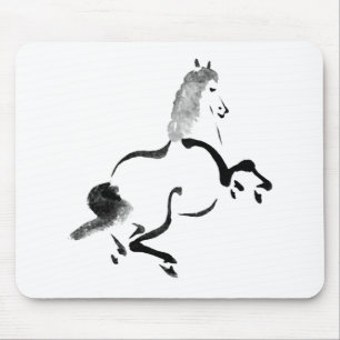 Vintages chinesisches Pferd Mousepad