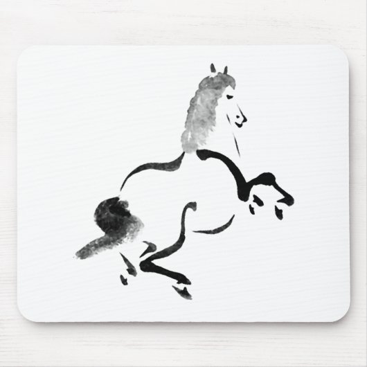 Vintages chinesisches Pferd Mousepad (Vorne)