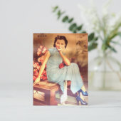 Vintages chinesisches Plakat Postkarte (Stehend Vorderseite)