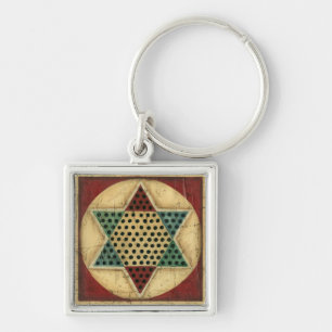 Vintages chinesisches Schachbrett durch Ethan Schlüsselanhänger