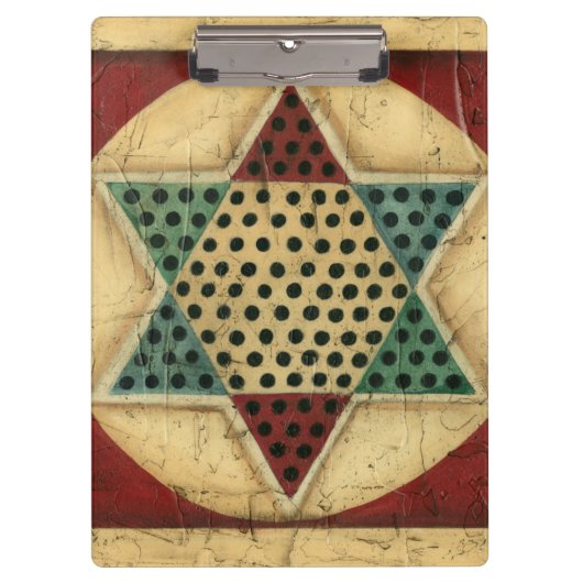 Vintages Chinesisches Schachbrett von Ethan Harper Klemmbrett (Vorderseite)