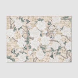 Vintages Chinoiserie Alte Handschrift Entsprechung Seidenpapier