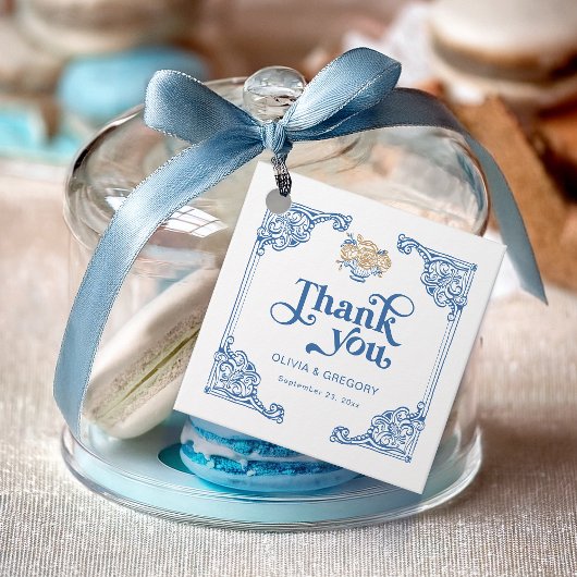 Vintages Chinoiserie Antique Frame Danke Geschenkanhänger