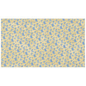 Vintages Chinoiserie Blue White Butterfly Gold Tischdecke (Vorderseite (Horizontal))