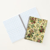Vintages Chinoiserie Blumenmuster-Notebook Notizblock (Innenseite)