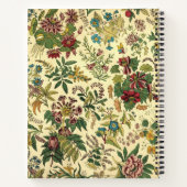 Vintages Chinoiserie Blumenmuster-Notebook Notizblock (Rückseite)