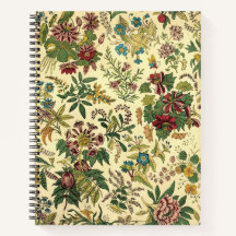 Vintages Chinoiserie Blumenmuster-Notebook