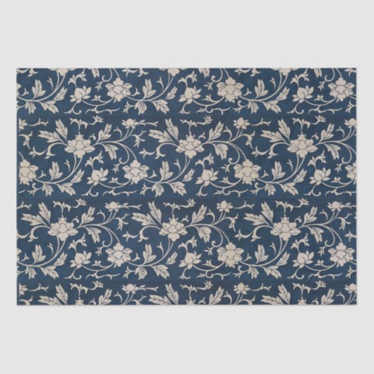 Vintages Chinoiserie Entdeckungsreise Seidenpapier (Vorderseite)