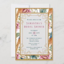 Vintages Chinoiserie Frühjahr Brautparty