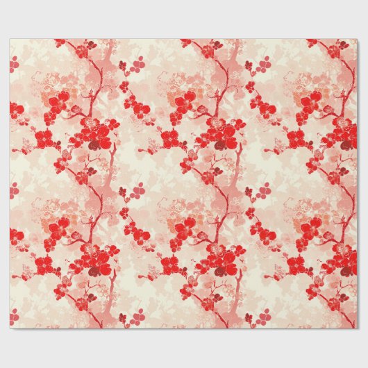Vintages Chinoiserie Geschenkpapier (Flach)