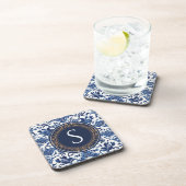 Vintages Chinoiserie Monogram Getränkeuntersetzer (Rechte Seite)