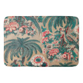Vintages Chintz Floral Tropical Pattern Badematte (Vorderseite)
