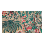 Vintages Chintz Floral Tropical Pattern Kissenbezug (Rückseite-Links)