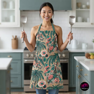 Vintages Chintz Floral Tropical Pattern Schürze