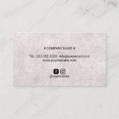 Vintages Chiropraktikum-Logo Visitenkarte (Rückseite)