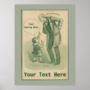 Vintages Chiropraktisches Werbeplakat Poster