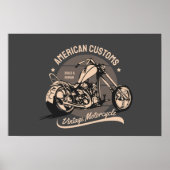 Vintages Chopper-Logo Poster (Vorne)