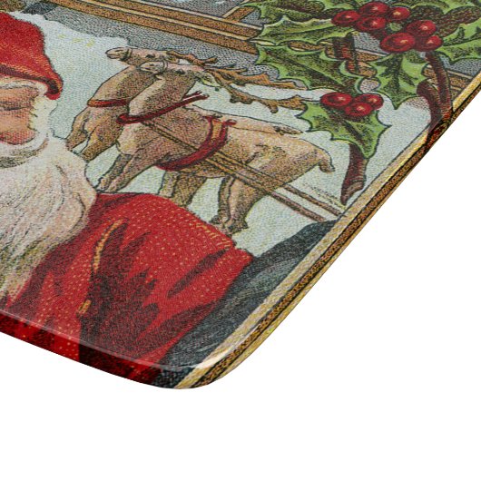 Vintages Christma Schneidebrett (Ecke)