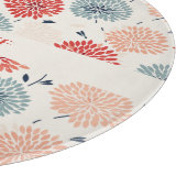 Vintages Chrysanthemum Motif Japenese Schneidebrett (Ecke)
