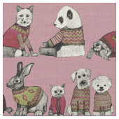 Vintages Chums rosa Stoff (Nahaufnahme)