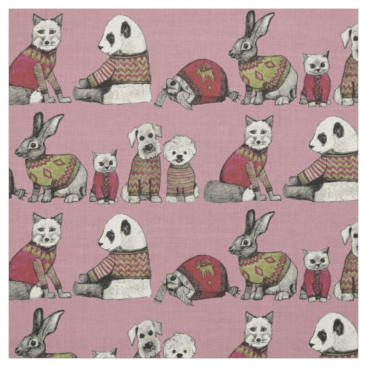 Vintages Chums rosa Stoff (Muster)