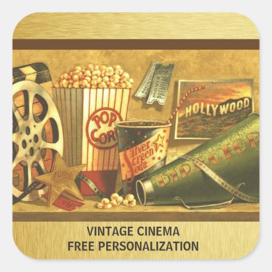 Vintages Cinema Sticker Pack (Vorderseite)