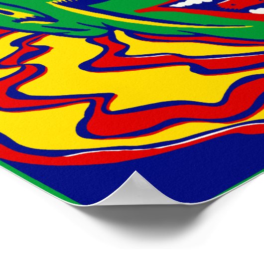 Vintages Circus Clown-Poster Poster (Ecke)